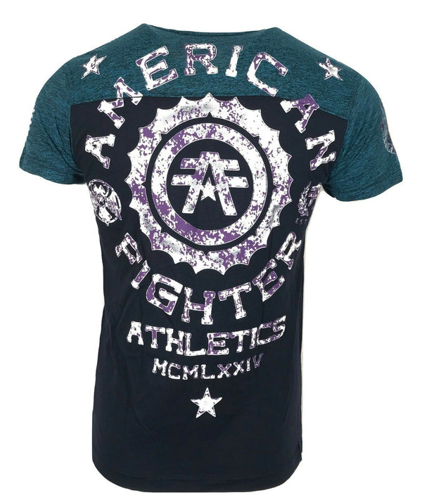 AMERICAN FIGHTER Mens T-Shirt MARYLAND Premium Athletic Biker MMA Gym 14A
