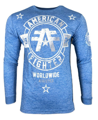 AMERICAN FIGHTER Mens T-Shirt SILVER LAKE Athletic Biker MMA Gym 10A