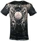 XTREME COUTURE by AFFLICTION Men T-Shirt MEGA Cross Biker Black MMA Gym S-5XL