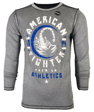 AMERICAN FIGHTER Men's Reversible Thermal Shirt MICHIGAN Athletic Biker