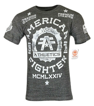 AMERICAN FIGHTER Mens T-Shirt MARYLAND Athletic Biker Gym SPORT casual 3A