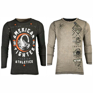 AMERICAN FIGHTER Men's Reversible Thermal Shirt MCCORMICK ATHENS Athletic Biker