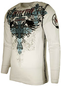 Xtreme Couture by Affliction Men's Thermal Shirt CLASSIC CREST Biker MMA