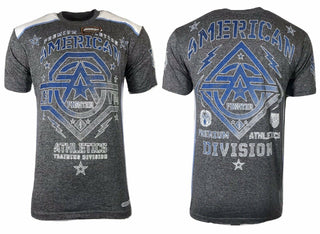 AMERICAN FIGHTER Mens T-Shirt NEW MEXICO Athletic Training Biker MMA Gym 14A