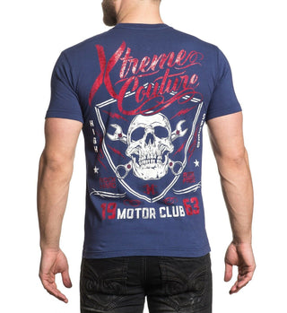 XTREME COUTURE by AFFLICTION Men's T-Shirt MOTOR CLUB Skulls Biker MMA