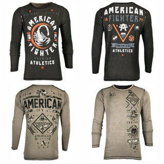 AMERICAN FIGHTER Men's Reversible Thermal Shirt MCCORMICK ATHENS Athletic Biker