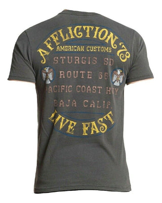 Copy of AFFLICTION Mens Garage Painting T-Shirt Biker Tattoo Skulls MMA M AFM1