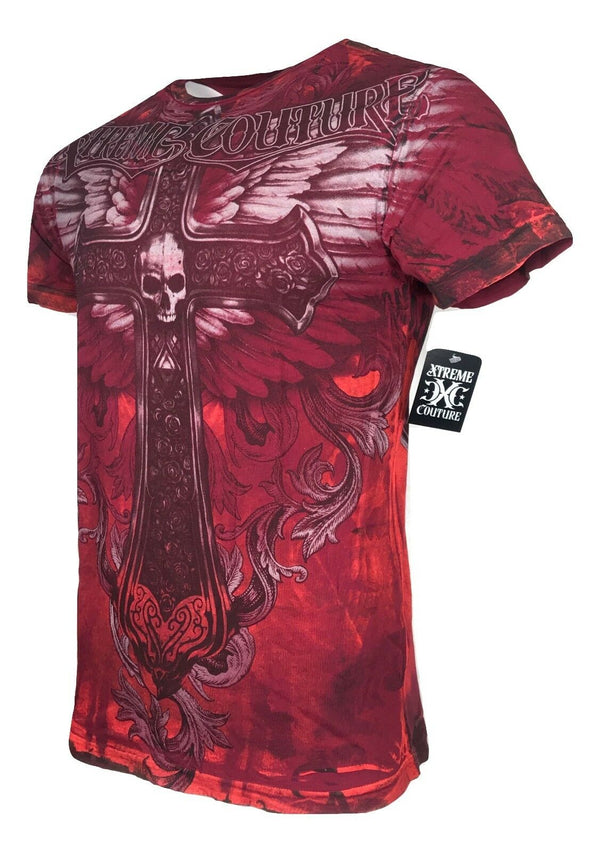 XTREME COUTURE by AFFLICTION Men T-Shirt HELL BORN Tattoo Biker MMA Gym M-2X