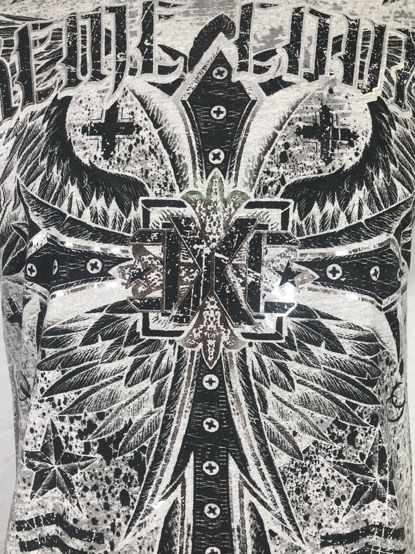 XTREME COUTURE by AFFLICTION Men T-Shirt DELTA FORCE Tattoo Biker MMA Gym