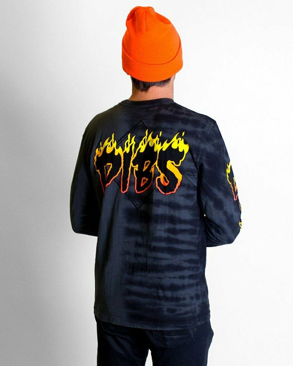 DIBS Clothing Men t-shirt FIRE LONG SLEEVE Shirt Premium fabric Made USA