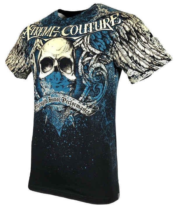 XTREME COUTURE by AFFLICTION Men's T-Shirt ORTHODOX Skull WINGS