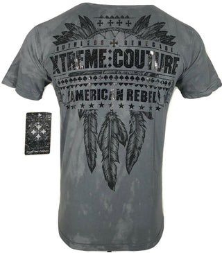 XTREME COUTURE LOST TRIBAL Men's T-Shirt Grey/Black