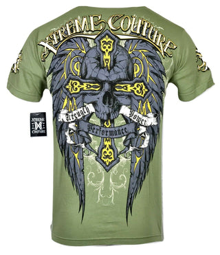 XTREME COUTURE by AFFLICTION Men T-Shirt THOR Biker Angel Wings MMA GYM S-2X