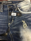 Affliction Men's Denim Jeans ACE ARMORY JACKSONVIL Embroidered