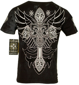 XTREME COUTURE BRONZE ARMS Men's T-Shirt Black/White