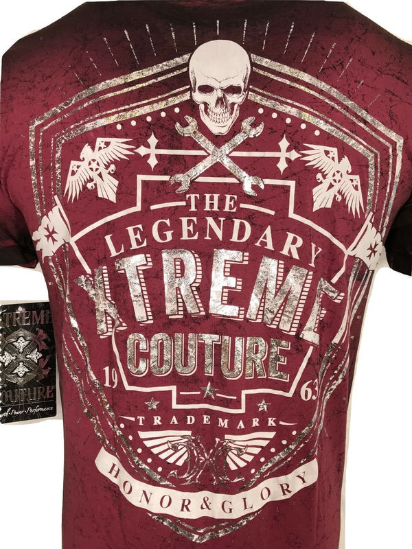 XTREME COUTURE by AFFLICTION Men T-Shirt KILLER GLORY Cross Biker MMA GYM