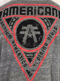AMERICAN FIGHTER Mens T-Shirt NORTHWOOD Athletic Biker MMA Gray