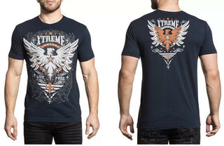 XTREME COUTURE DIVIDE & CONQUER Men's T-Shirt Navy/White