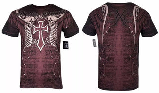 Xtreme Couture By Affliction Men'd T-Shirt AFTERSHOCK Tattoo Biker MMA