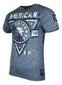 AMERICAN FIGHTER Mens T-Shirt SIENA HIGHTS Athletic Biker Gym Blue S-3XL 32A