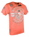 AMERICAN FIGHTER Mens T-Shirt MASSACHUSETTS  Premium Athletic Biker MMA 19A