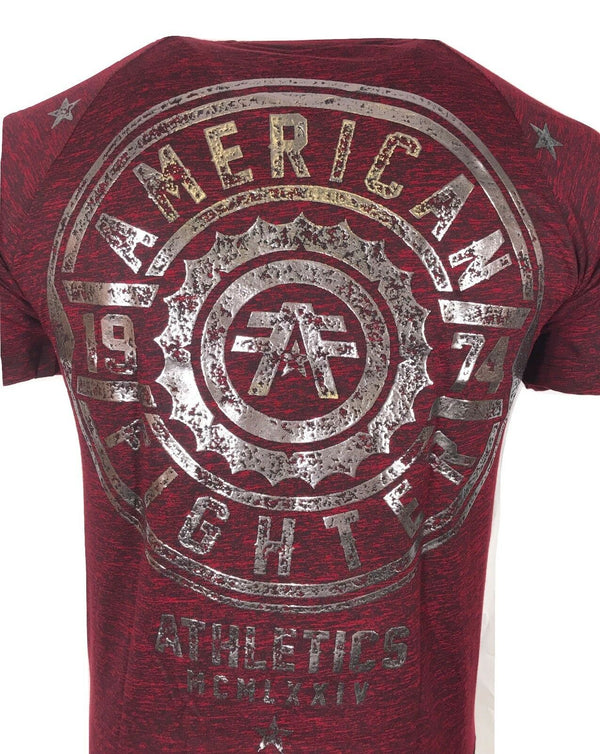 AMERICAN FIGHTER Mens T-Shirt FAIR GROVE Premium Athletic Biker