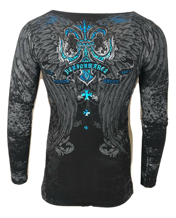Xtreme Couture by AFFLICTION Women's LONG SLEEVE T-Shirt SANDSTONE Biker