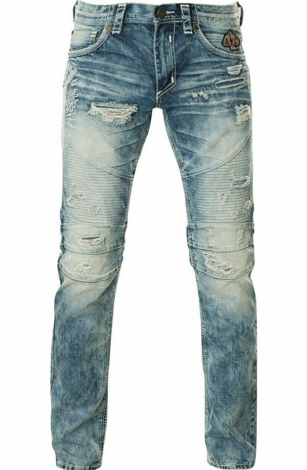 AFFLICTION GAGE RELENT FLETCH Men's Denim Jeans Blue