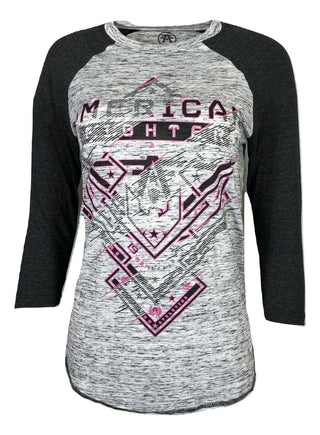 AMERICAN FIGHTER Women's T-Shirt NANTUCKET Athletic Grey