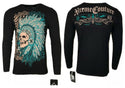 Xtreme Couture by AFFLICTION Men's THERMAL T-Shirt FIGHTER PRIDE Biker MMA