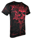Xtreme Couture By Affliction Men's T-Shirt VICTORY Skull Biker MMA Black S-5XL