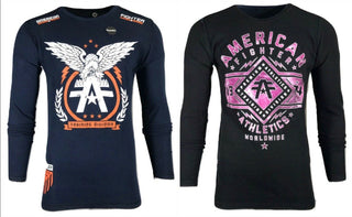 AMERICAN FIGHTER Men's Reversible Thermal Shirt TAKE FLIGHT Athletic Biker