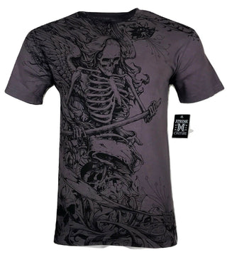 XTREME COUTURE by AFFLICTION Men's T-Shirt HARVEST Skulls Biker