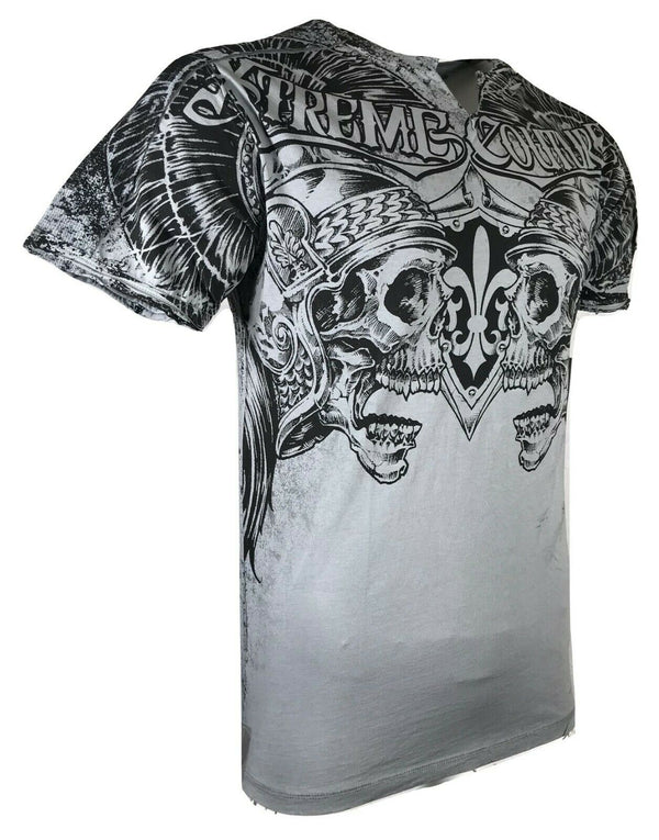 XTREME COUTURE by AFFLICTION Men T-Shirt HECTOR Biker Wings MMA Gym S-2X