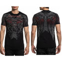 XTREME COUTURE by AFFLICTION Men's T-Shirt STEEL VAULT Biker Wings MMA S-5X