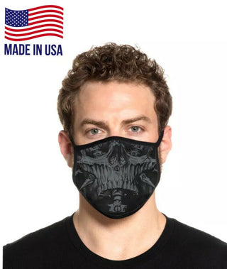Xtreme Couture Affliction Mask Skeleton Biker Face Mask Skull Washable Reusable