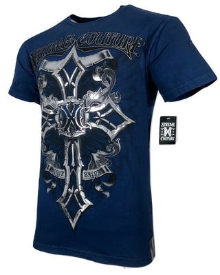 XTREME COUTURE by AFFLICTION Men T-ShirtT SOUL BRIGADE Cross Biker MMA GYM $40