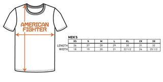AMERICAN FIGHTER Mens T-Shirt LANGLEY Athletic Biker MMA