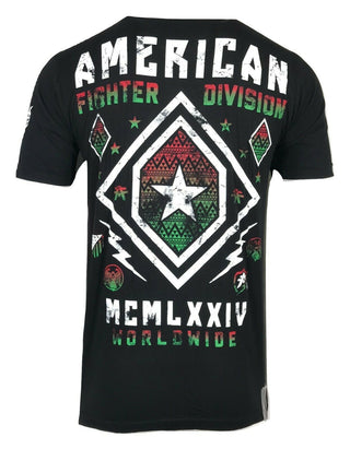 AMERICAN FIGHTER Mens T-Shirt GARRETT TEE Athletic Biker BLACK Gym MMA off2mi