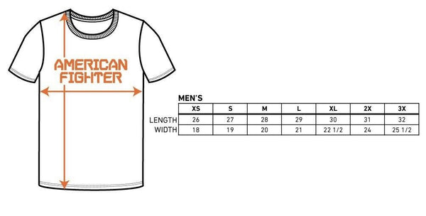 AMERICAN FIGHTER Men's T-Shirt ALLEN ARTISAN Athletic Biker MMA