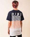 Tye Die DIBS Mens T-Shirt STRIPER DIP-DYE street Wear Premium fabric Made inUSA