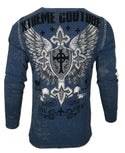 Xtreme Couture by Affliction Men's Thermal shirt Pro Faith Biker