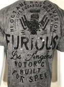 AFFLICTION FAST & FURIOUS Men's T-shirt Black Reversible