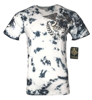 ARCHAIC by AFFLICTION Men's T-Shirt S/S BLACK PRAYER Cross Wings MMA Biker