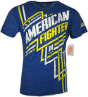 AMERICAN FIGHTER Mens T-Shirt LOCKWOOD Blue Athletic Biker MMA GYM 16A