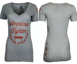 AMERICAN FIGHTER Women's T-Shirt ALLEGIANCE Athletic Biker MMA