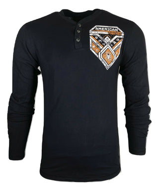 AMERICAN FIGHTER Men's L/S T-Shirt DONELLY THERMAL Athletic Biker