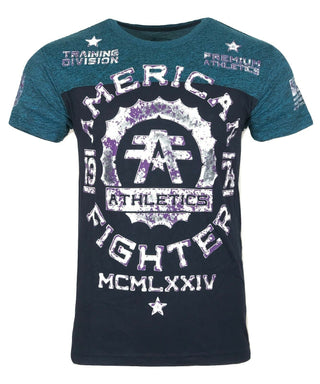 AMERICAN FIGHTER Mens T-Shirt MARYLAND Premium Athletic Biker MMA Gym 14A