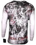 Xtreme Couture by Affliction Men's Thermal Shirt Bravado Biker MMA