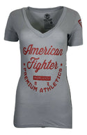 AMERICAN FIGHTER Women's T-Shirt ALLEGIANCE Athletic Biker MMA